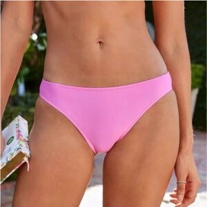 NEW Aerie Full Coverage Pink Bikini Bottom Size Medium